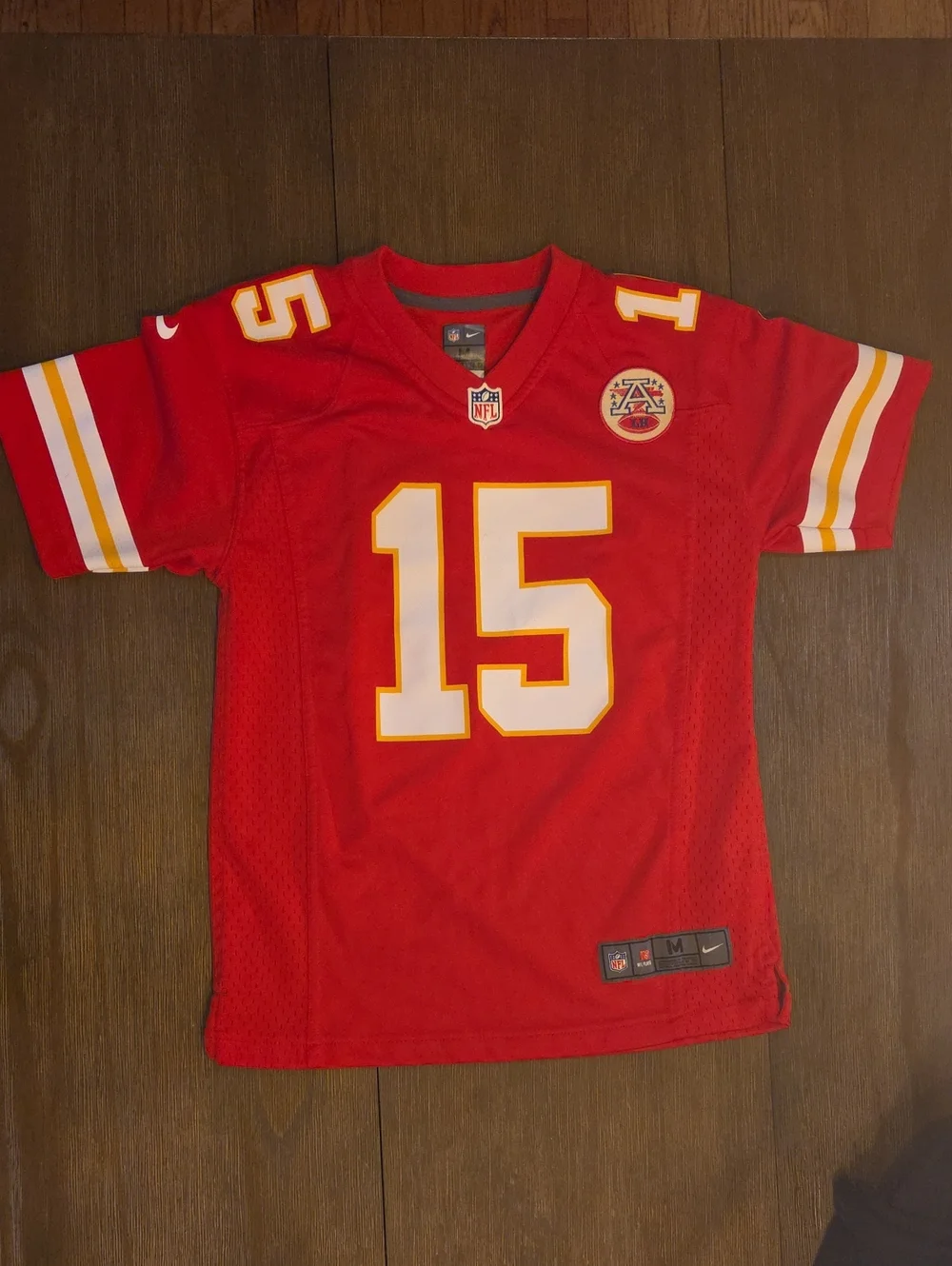 Kansas City Chiefs Nike Red Kids Sz Medium Football Jersey #15 Mahomes
